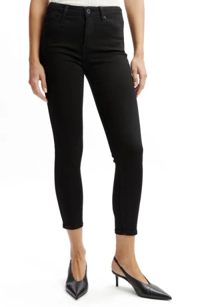 Bardot Bella Crop Skinny Jeans In Black