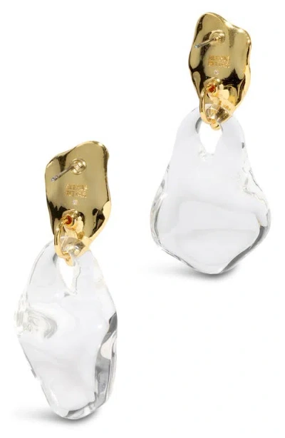 Alexis Bittar Liquid Lucite Wafer Earrings In No Color