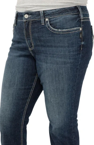 Silver Jeans Co. Suki Curvy Mid Rise Capri Jeans In Gray