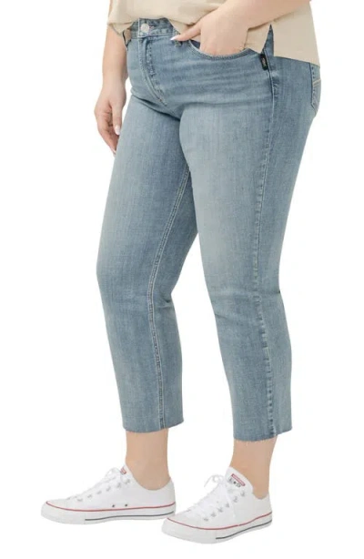Silver Jeans Co. Plus Size Suki Straight-leg Cropped Jeans In Indigo