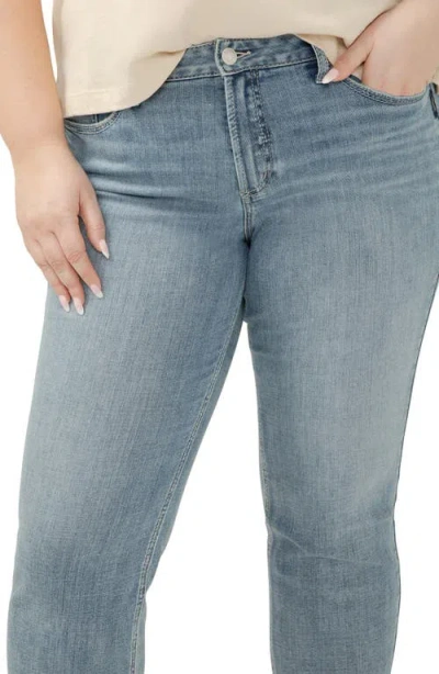 Silver Jeans Co. Plus Size Suki Straight-leg Cropped Jeans In Indigo
