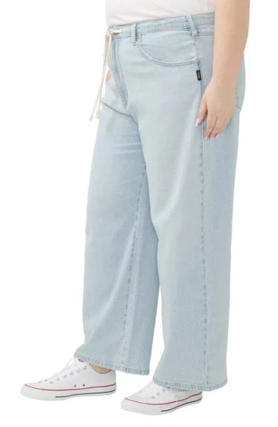 Silver Jeans Co. Plus Size Be Easy Drawstring Jeans In Indigo