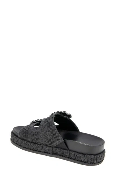 Bcbgeneration Bexxi Raffia Sandal In Black