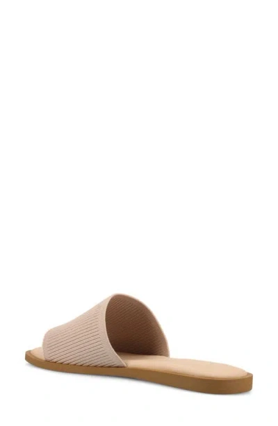 Journee Collection Journee Women's Prisilla Medium And Wide Width Flat Sandals In Blush