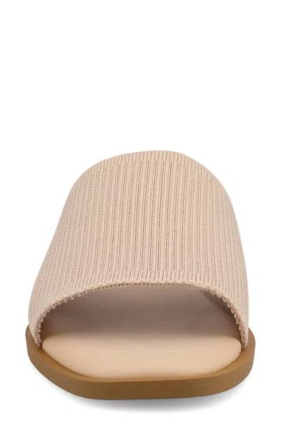 Journee Collection Journee Women's Prisilla Medium And Wide Width Flat Sandals In Blush