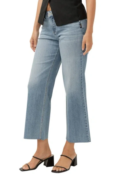 Silver Jeans Co. Women's Suki Mid Rise Curvy Fit Wide Leg Jeans In Blue