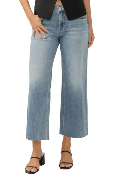 Silver Jeans Co. Women's Suki Mid Rise Curvy Fit Wide Leg Jeans In Blue