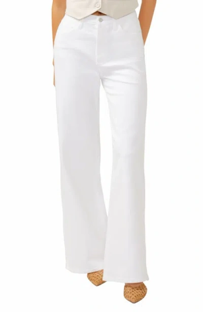 Silver Jeans Co. Vintage Patch Pocket Wide Leg Jean In White In White