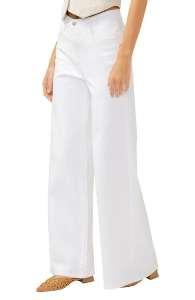 Silver Jeans Co. Vintage Patch Pocket Wide Leg Jean In White In White