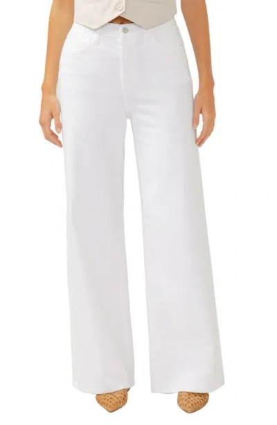 Silver Jeans Co. Vintage Patch Pocket Wide Leg Jean In White In White