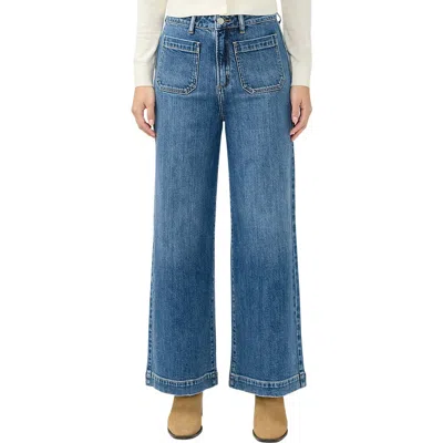 Silver Jeans Co. Women's 70s High Rise Wide Leg Jeans In Blue