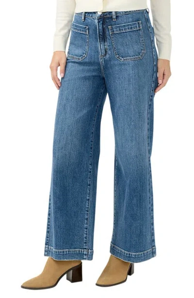 Silver Jeans Co. Women's 70s High Rise Wide Leg Jeans In Blue
