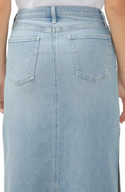 Silver Jeans Co. Women's Side Split Denim Maxi Skirt In Indigo