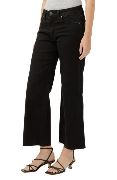 Silver Jeans Co. Women's Suki Mid Rise Curvy Fit Wide Leg Jeans In Black