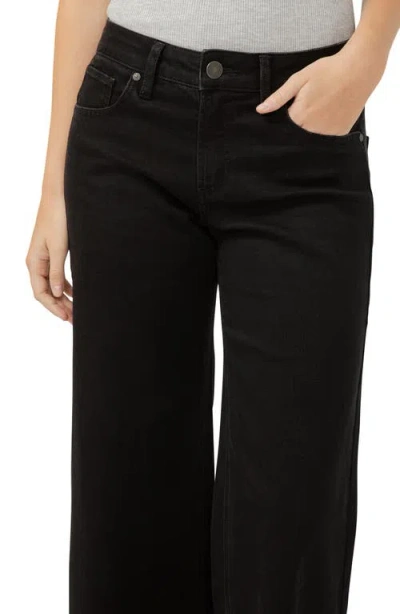 Silver Jeans Co. Women's Suki Mid Rise Curvy Fit Wide Leg Jeans In Black