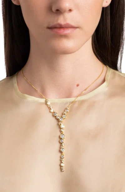 Alexis Bittar Asterales Cascading Necklace In Gold