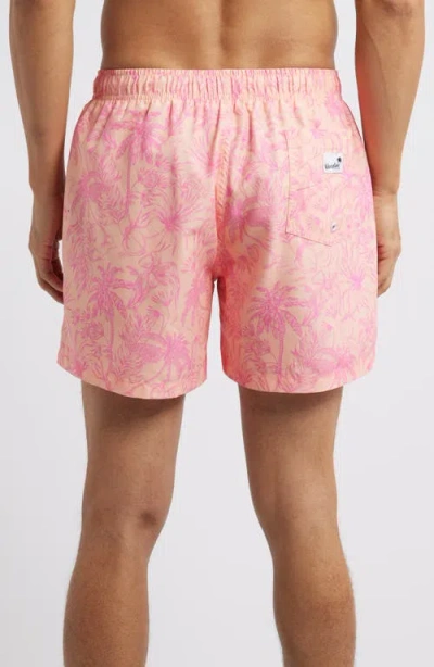 Boardies Peach Please Mid Length Swim Trunks In Peach
