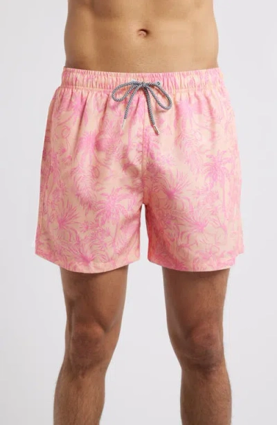 Boardies Peach Please Mid Length Swim Trunks In Peach
