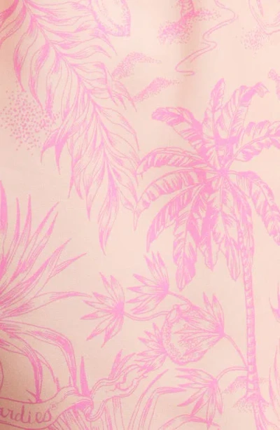 Boardies Peach Please Mid Length Swim Trunks In Peach