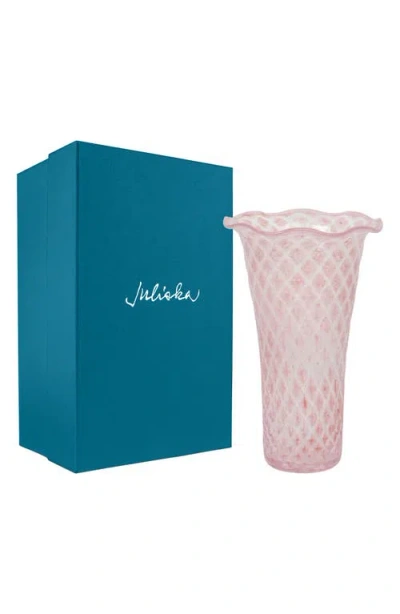 Juliska Trellis 9 Flared Vase In Blush