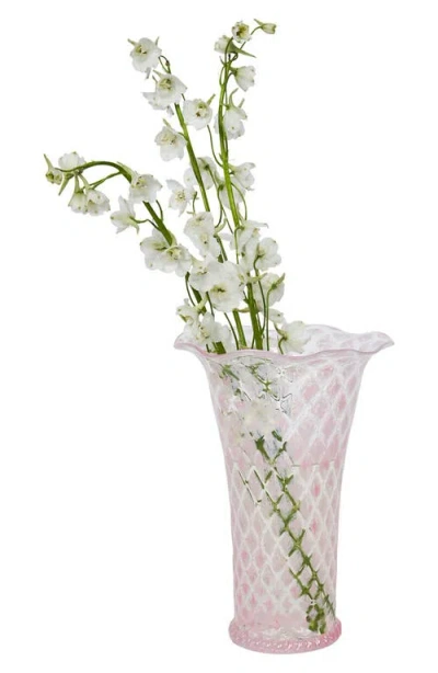 Juliska Trellis 9 Flared Vase In Blush