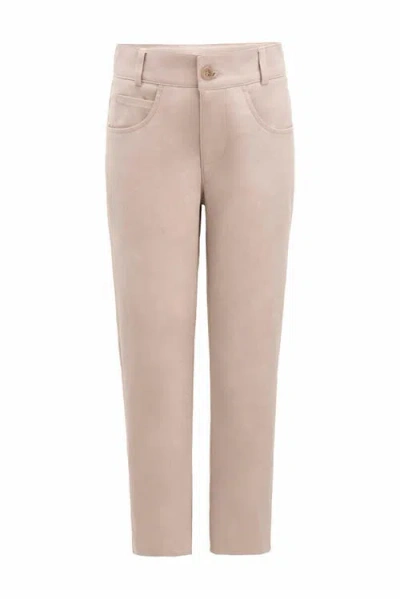 Moustache Beige Formal Pants In Beige