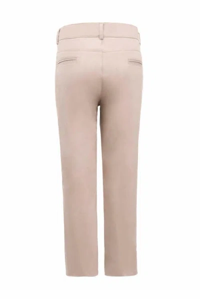 Moustache Beige Formal Pants In Beige