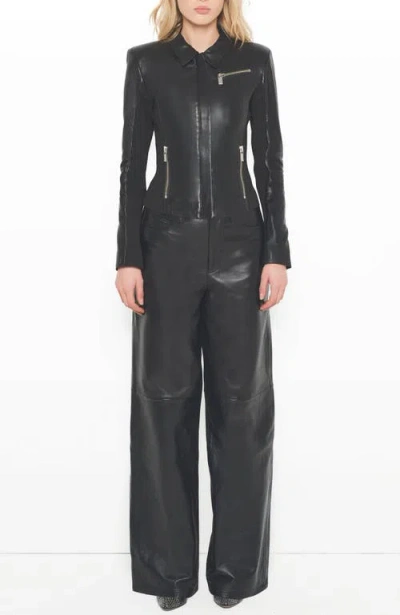 As B Y Df Mrs. Smith Leather Jacket In Black