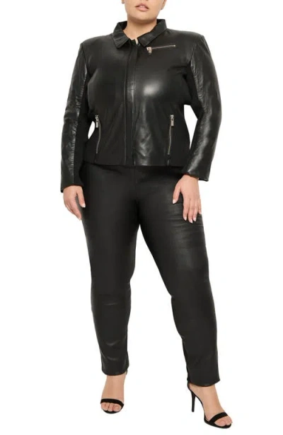 As B Y Df Mrs. Smith Leather Jacket In Black