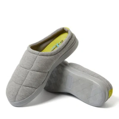 Dearfoams Brayden All Day Lounge Clog Slipper In Light Heather Grey