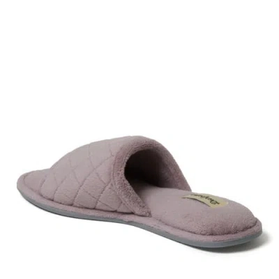 Dearfoams Beatrice Quilted Microfiber Terry Shower Slide Slipper In Pink