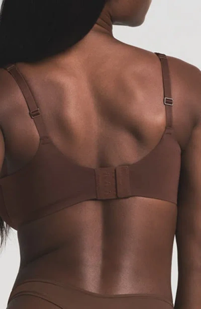 Skims Ultimate Teardrop Underwire Push-up Bra In Cocoa