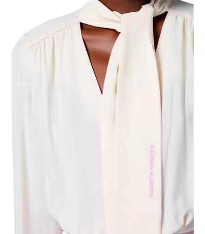 Elisabetta Franchi Viscose Jumsuit With Removable Trouser In Pink