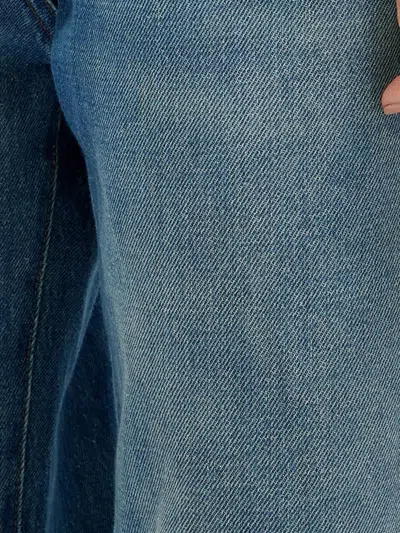 Msgm Wide-leg Denim Trousers Faded Effect In Blue