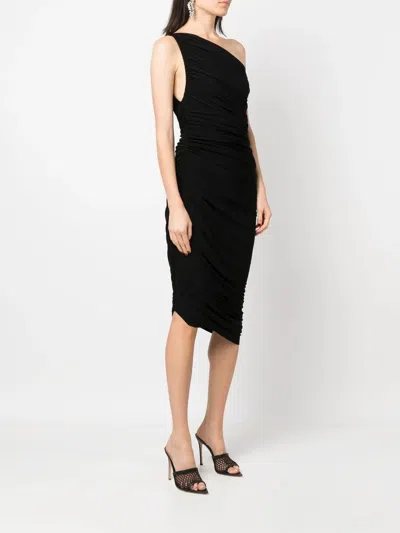 Norma Kamali Diana One-shoulder Dress In Black