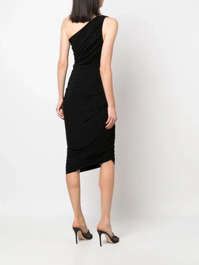 Norma Kamali Diana One-shoulder Dress In Black