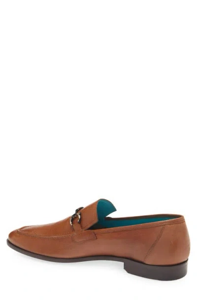 Mezlan Rios Bit Ornament Leather Loafer In Cognac