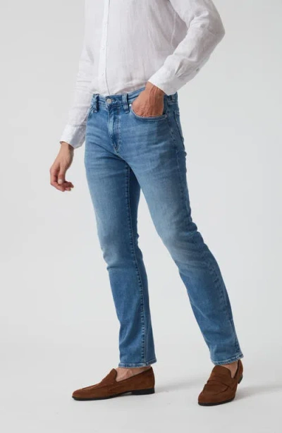 34 Heritage Courage Straight Leg Ultra Jeans In Mid Brushed Organic In Mid Brushed Organic