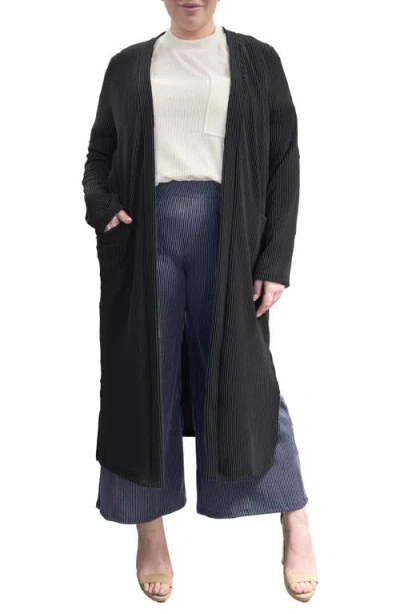 Standards & Practices Side Slit Duster In Black