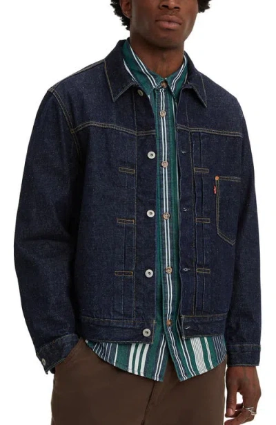 Levi's Men's Roll Up Selvedge Trucker Jacket In Roll Up Selvedge Trucker