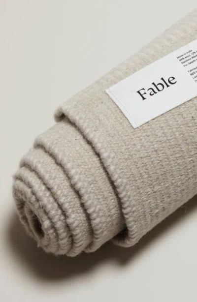 Fable One Of A Kind Wool & Cotton Rug In Dune White
