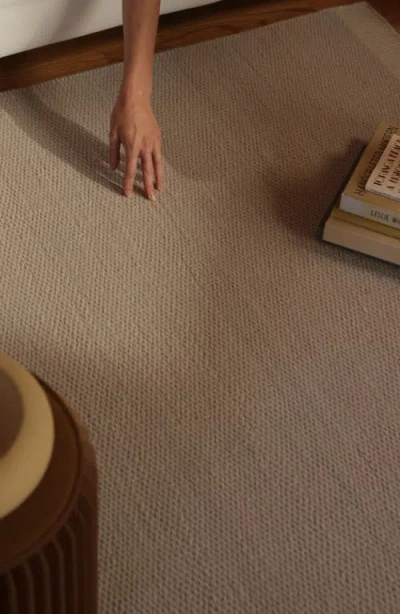 Fable One Of A Kind Wool & Cotton Rug In Dune White