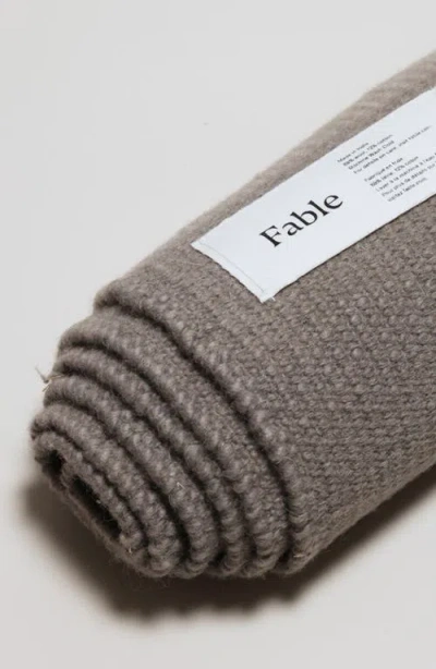 Fable One Of A Kind Wool & Cotton Rug In Slate Grey