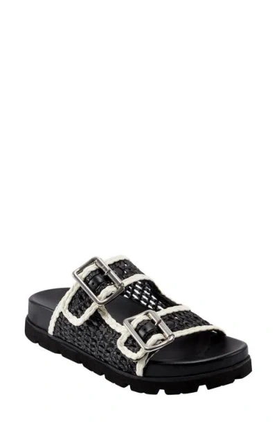 Marc Fisher Ltd Women's Mylan Footbed Sandal In Black