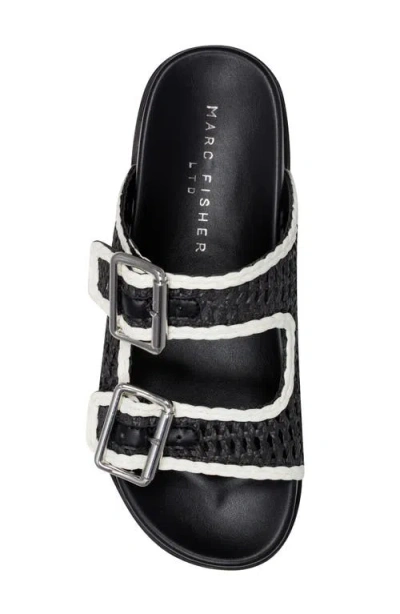 Marc Fisher Ltd Women's Mylan Footbed Sandal In Black