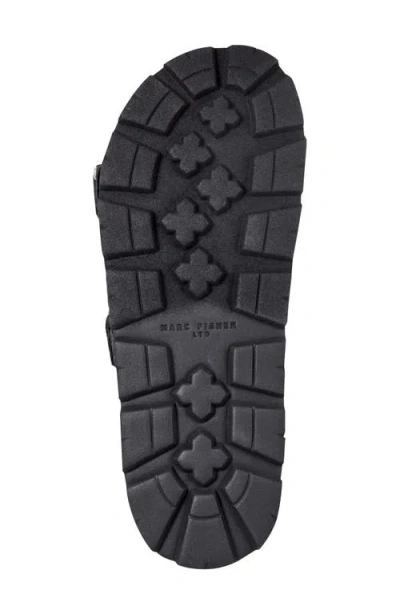 Marc Fisher Ltd Women's Mylan Footbed Sandal In Black
