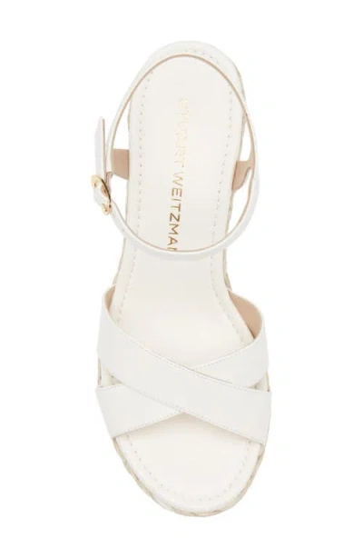 Stuart Weitzman Dayna Espadrille Wedge Sandal In Neutral