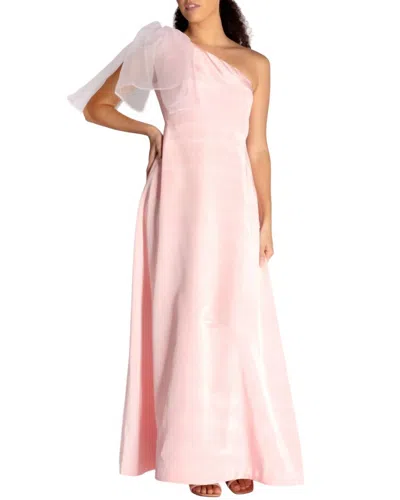 Camilyn Beth Vivienne Gown In Pastel Pink Bengaline In Multi