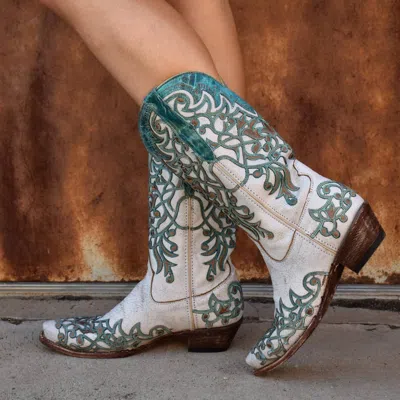Tanner Mark Women's Ivy Boots* In Turquoise Blue In Multi