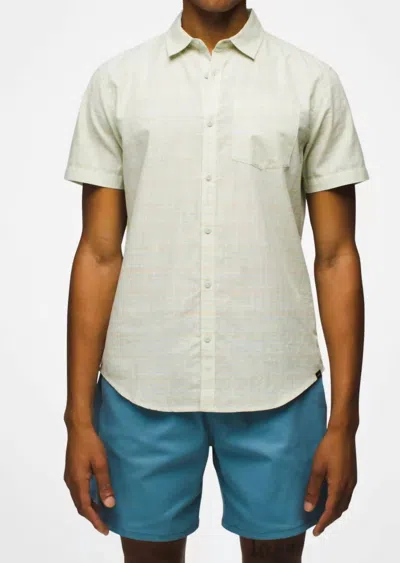 Prana Groveland Shirt In Pale Aloe In Multi